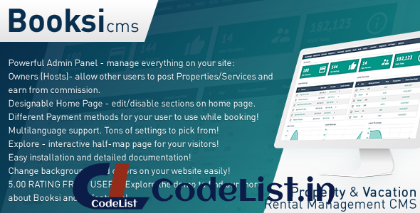 Booksi v1.3 – Property & Vacation Rental Management CMS