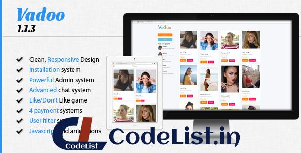 Vadoo v1.1.3 – Social network dating script