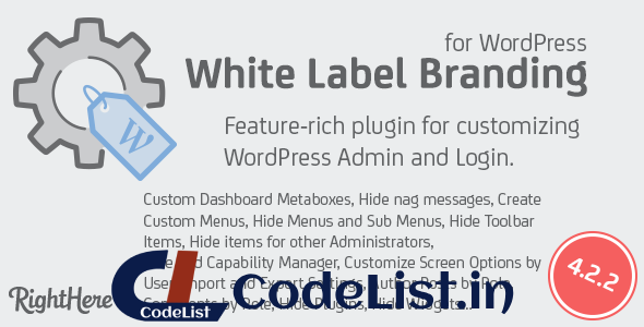 White Label Branding for WordPress v4.2.9