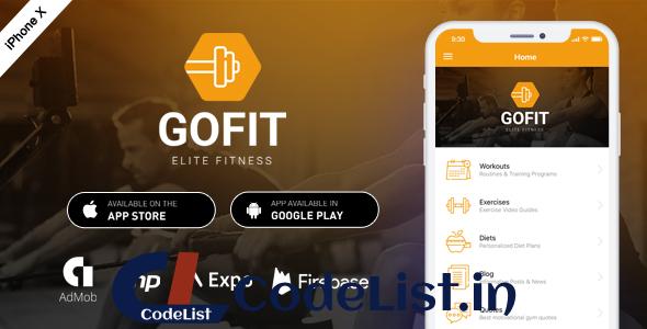 GoFit – Complete React Native Fitness App + Backend