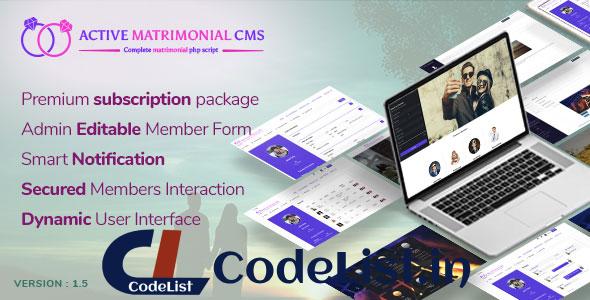 Active Matrimonial CMS v1.5 – nulled