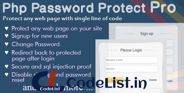 Php Password Protect Pro (Login System)