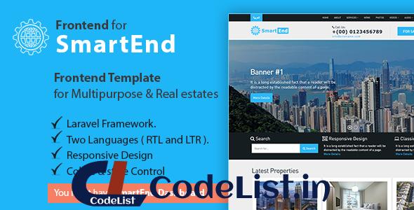 SmartEnd CMS for multipurpose & real estate with Restful API 13 December 2020