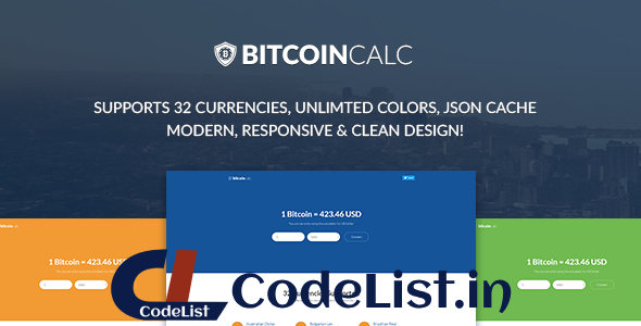 Bitcoin Calculator – Supports 32 Currencies