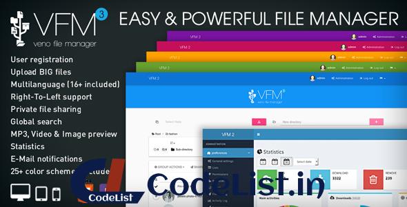 Veno File Manager v3.4.5 – host and share files