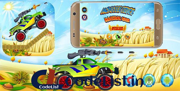 Monster Truck Machine Gun With Admob Banner & Interstitial (Android Studio Project)