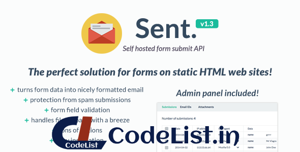 Self hosted form submit API v1.3