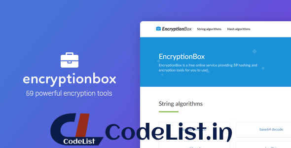 EncryptionBox – 59 Powerful Encryption Tools