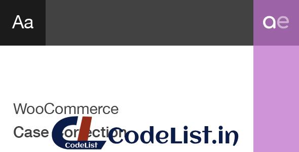 WooCommerce Case Correction v1.2