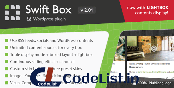 Swift Box v2.01 – WordPress Contents Slider and Viewer