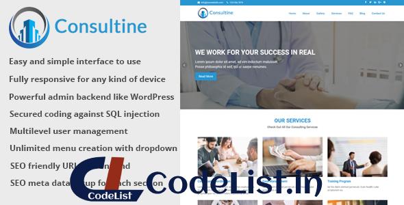 Consultine v1.8 – Consulting, Business and Finance Website CMS