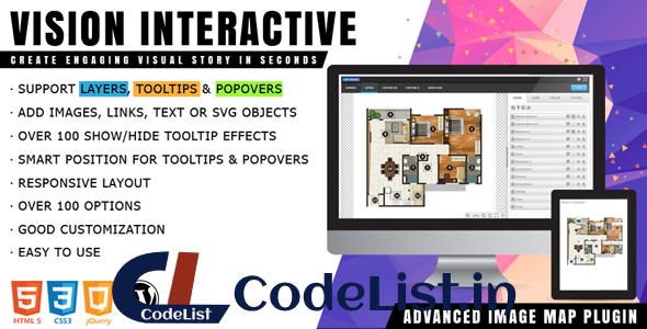 Vision Interactive v1.5.3 – Image Map Builder for WordPress