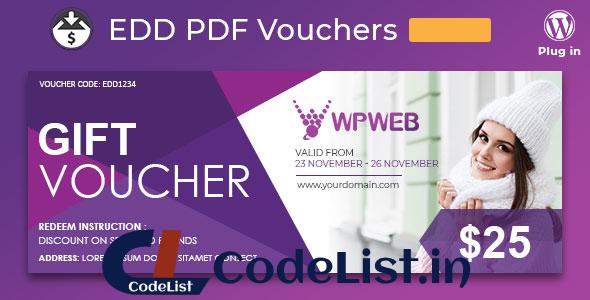 Easy Digital Downloads – PDF Vouchers v2.0.9