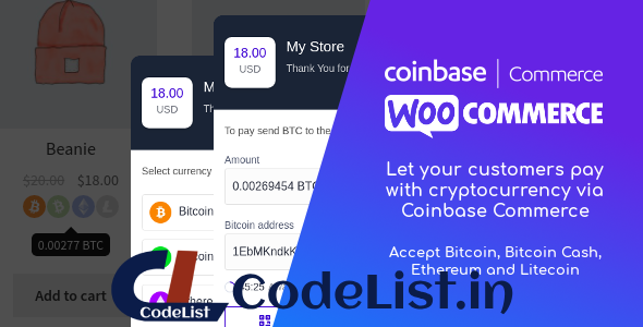 Coinbase Commerce for WooCommerce v1.1.1