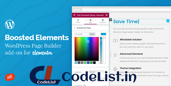 Boosted Elements v6.0 – Builder Add-on for Elementor