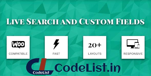 Live Search and Custom Fields v2.7.1