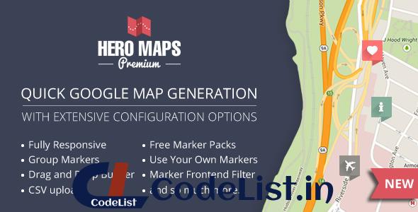 Hero Maps Premium v2.3.9 – Responsive Google Maps Plugin