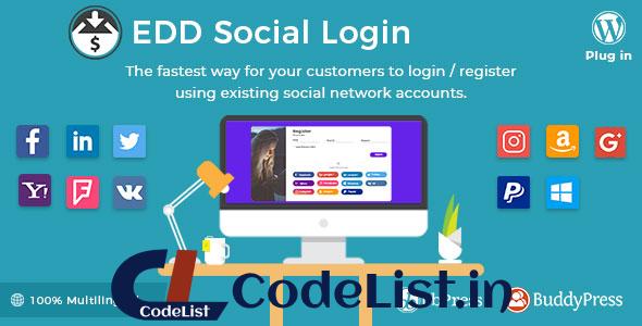 Easy Digital Downloads – Social Login v2.2.6