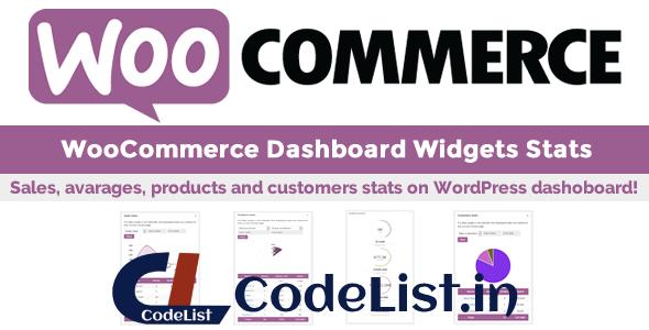 WooCommerce Dashboard Widgets Stats v5.6