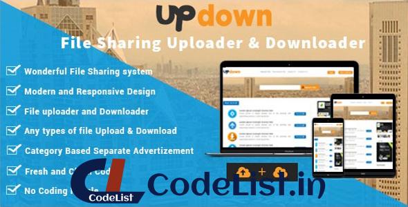 UpDown v1.3 – File Sharing Uploader / Youtube / Downloader & Blogging