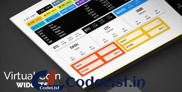 Virtual Coin Widgets v2.2.2 – Cryptocurrencies Shortcodes Builder