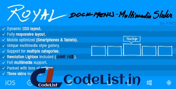 Royal Dock Menu Multimedia Slider v1.0