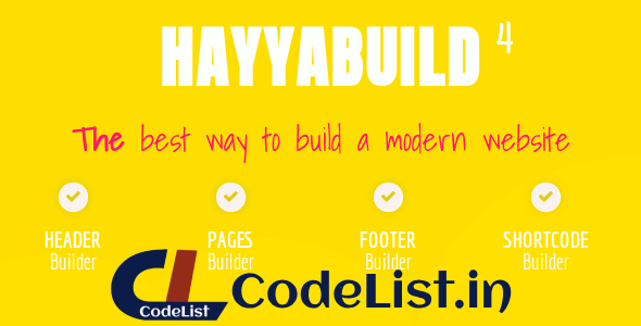 HayyaBuild v4.0 – WordPress Builder