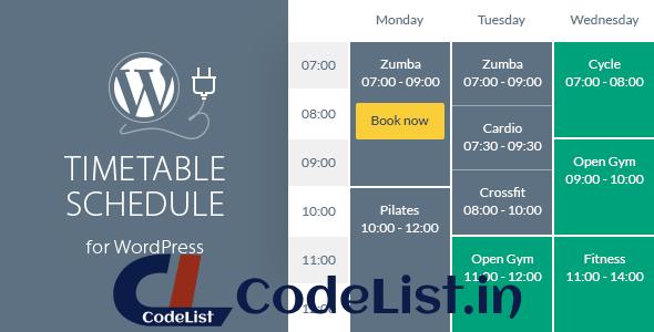 Timetable Responsive Schedule v7.0