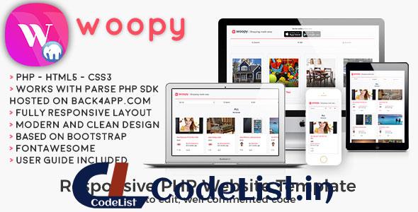 woopy – PHP Listings + Chat Web Template