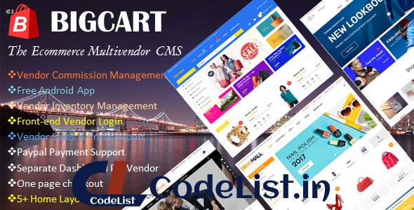 Bigcart v2.3 – Ecommerce Multivendor System