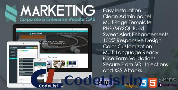 Marketing v1.0.1 – Corporate & Enterprise Website CMS