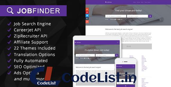 JobFinder v1.2 – Job Search Engine Affiliate Script