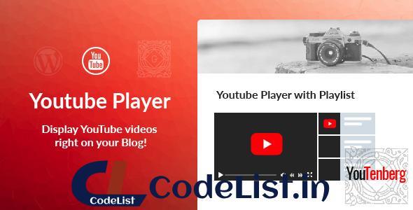 Youtenberg v1.0.2 – Gutenberg YouTube Player with Playlist