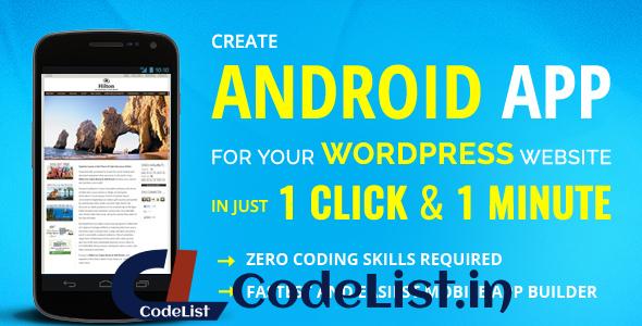 Wapppress v3.0.19 – Builds Android Mobile App for Any WP