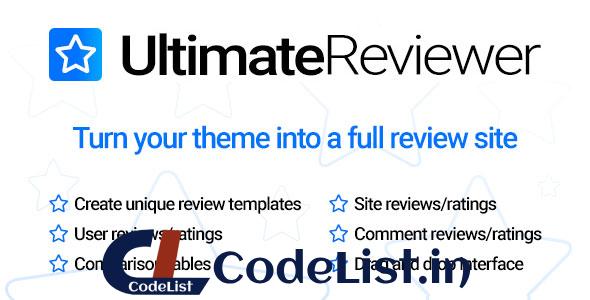 Ultimate Reviewer WordPress Plugin v1.4.3