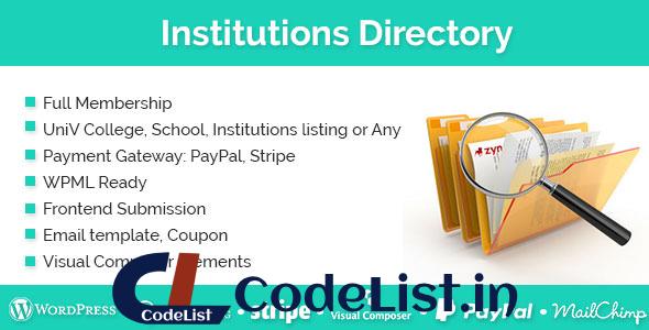 Institutions Directory v1.3.3