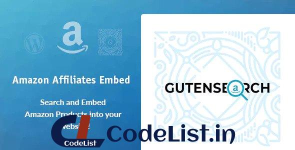 GutenSearch v1.0.1 – Amazon Affiliates Search and Embed