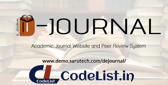 De-Journal – Academic Journal and Peer Review System