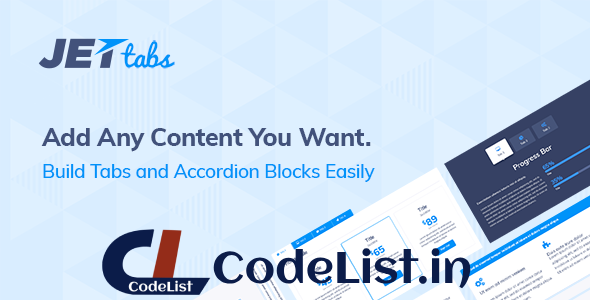 JetTabs v2.2.4 – Tabs and Accordions for Elementor