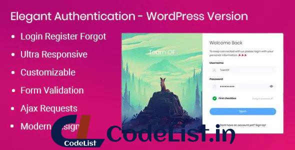 Elegant Authentication for WordPress v2.0.0