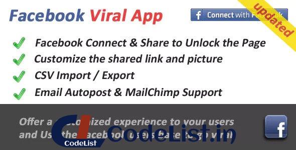 Facebook Viral and Marketing Social App v2.8.1