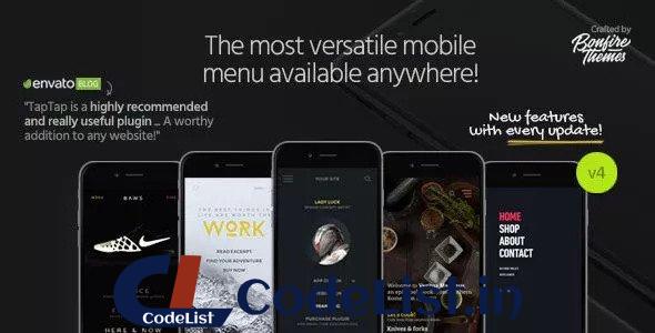 TapTap v4.2 – A Super Customizable WordPress Mobile Menu