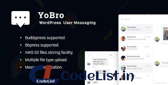 YoBro v2.0 – WordPress Private Messaging Plugin