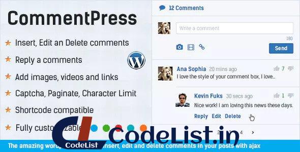 CommentPress v2.8.1 – Ajax Comments, Insert, Edit and Delete