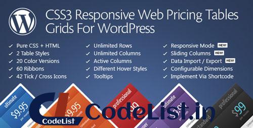 CSS3 Responsive Web Pricing Tables Grids v11.0