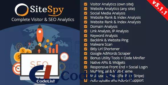 SiteSpy v5.1.1 – The Most Complete Visitor Analytics & SEO Tools – nulled