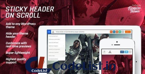 Sticky Header on Scroll for WordPress v1.3