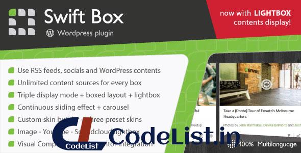 Swift Box v2.211 – WordPress Contents Slider and Viewer