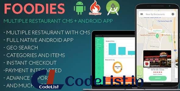 Foodies v1.2 – Multiple Restaurant Management System CMS