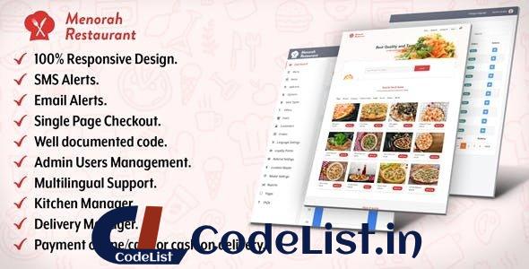 Menorah Restaurant v1.0.1 – Restaurant Food Ordering System